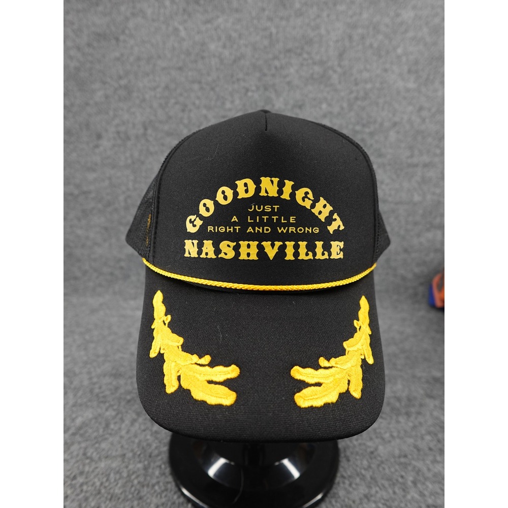 Jelly Roll Hat Unisex OSFM Black Goodnight Nashville Tour 2024 Scrambled Eggs